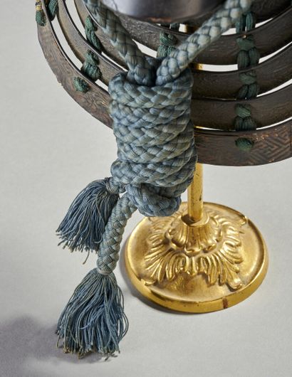 Casque de samouraï suji-bachi kabuto et menpo...