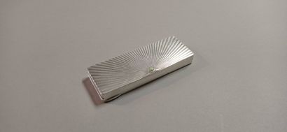 TONNEL, Paris.

Cigarette box in silver,...