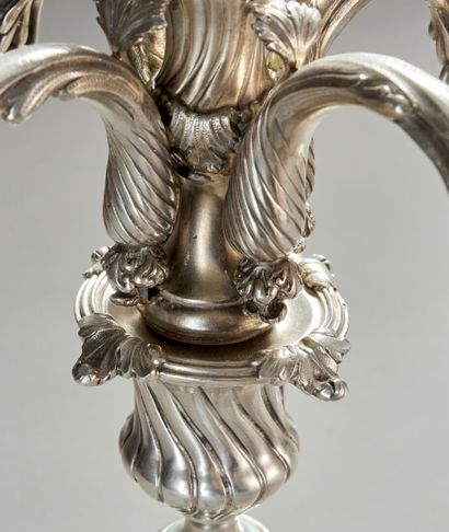 DURAND in Paris.

Pair of important silver...