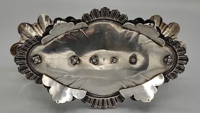 Large pair of silver and vermeil double-salters.

Salerons...