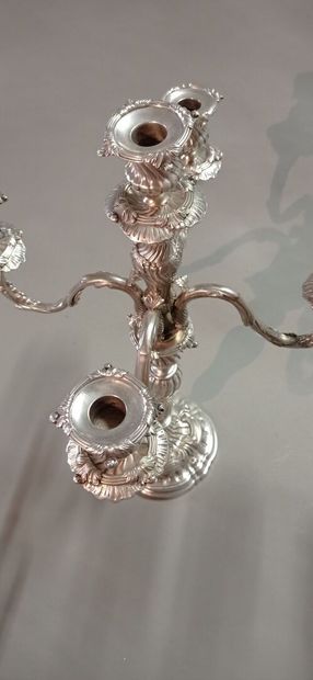 DURAND in Paris.

Pair of important silver...