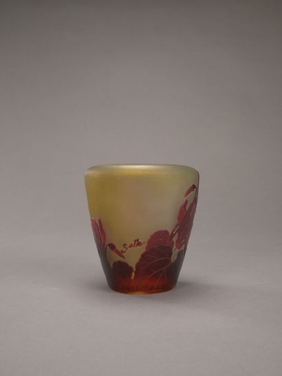 Émile GALLÉ (1846-1904).

Vase en verre nuancé...