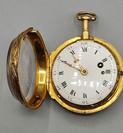 PARIS, 1761.

Montre oignon en or jaune d'époque...