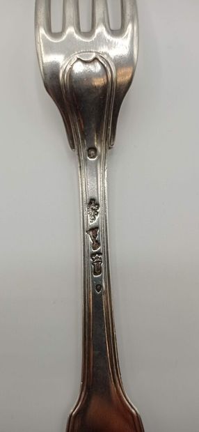 Rare partie de ménagère en argent modèle...