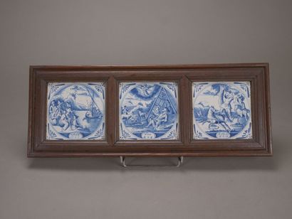 DELFT

Réunion de 10 carreaux de faience...