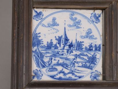 DELFT

Réunion de 10 carreaux de faience...