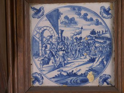 DELFT

Réunion de 10 carreaux de faience...