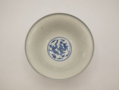 col évasé
CHINE.

Bol en porcelaine bleu-blanc,...
