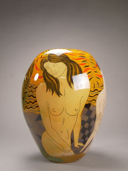Ada LOUMANI (né en 1959).

Vase en verre...