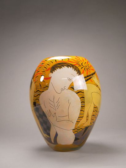 Ada LOUMANI (né en 1959).

Vase en verre...