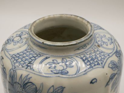 CHINE

Pot à gingembre en porcelaine bleue...