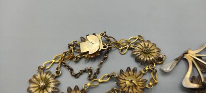 Ch. DUBRET, attribué à.

Parure en vermeil...