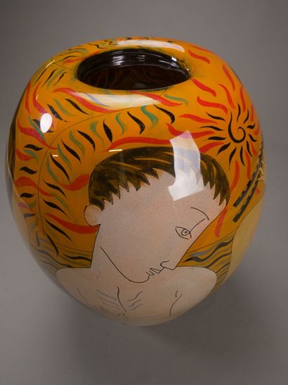 Ada LOUMANI (né en 1959).

Vase en verre...