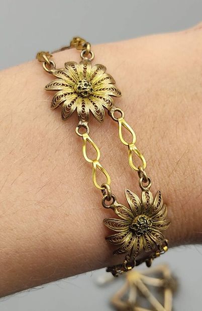 Ch. DUBRET, attribué à.

Parure en vermeil...