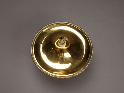Drageoir couvert en vermeil et argent.

Fretel...