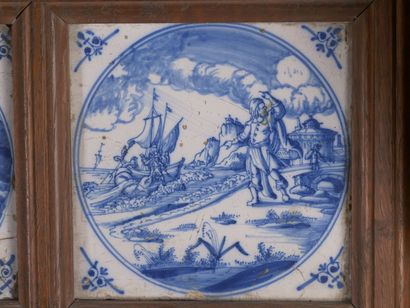 DELFT

Réunion de 10 carreaux de faience...