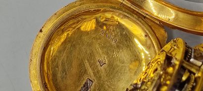 PARIS, 1761.

Montre oignon en or jaune d'époque...