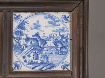 DELFT

Réunion de 10 carreaux de faience...