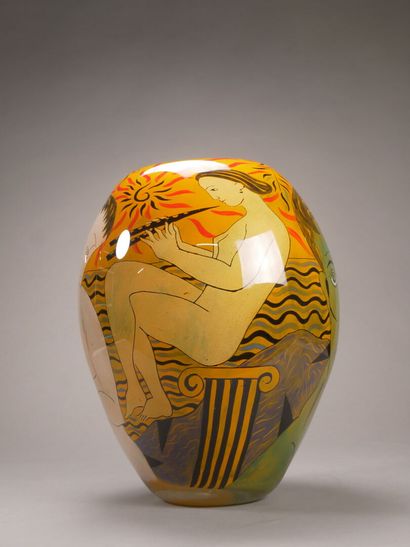 Ada LOUMANI (né en 1959).

Vase en verre...