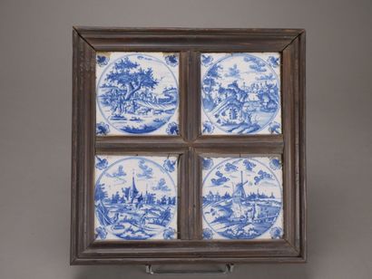 DELFT

Réunion de 10 carreaux de faience...