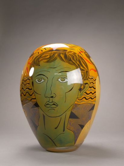 Ada LOUMANI (né en 1959).

Vase en verre...