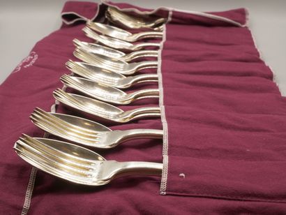 Ménagère de table PUIFORCAT de 36 pièces....
