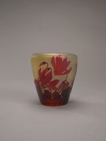 Émile GALLÉ (1846-1904).

Vase en verre nuancé...