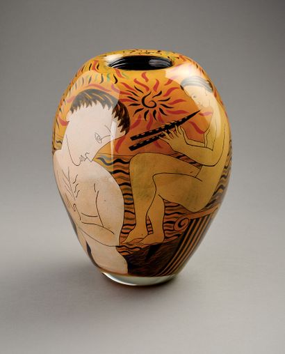 Ada LOUMANI (né en 1959).

Vase en verre...