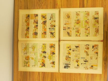 HERGE.

Réunion de 8 albums des aventures...