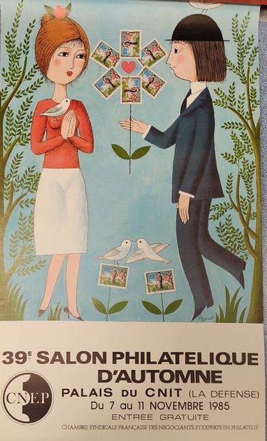 Lot d'affiches Peynet enroulées.

On y joint...