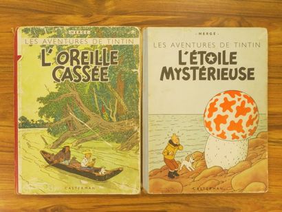 HERGE.

Réunion de 8 albums des aventures...