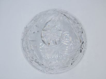 Pot à biscuits / Bonbonnière en cristal taillé....