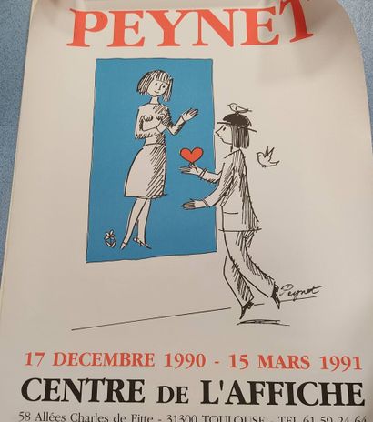 Lot d'affiches Peynet enroulées.

On y joint...