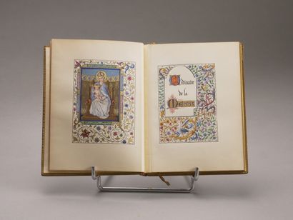 Livre d'heure orné d'une cinquantaine d'enluminures....
