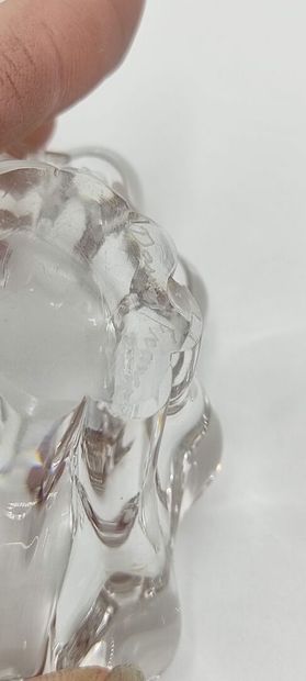DAUM,

Deux salerons en verre.

On y joint...