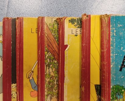 HERGE.

Réunion de 8 albums des aventures...