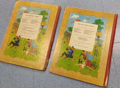 HERGE.

Réunion de 8 albums des aventures...