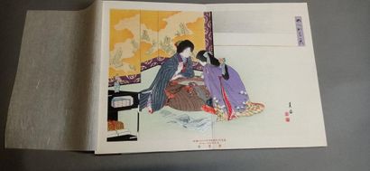 JAPON.

Ouvrage contenant 13 estampes (6...