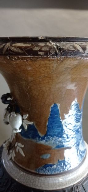 NANKIN

Paire d'importants vases balustres...