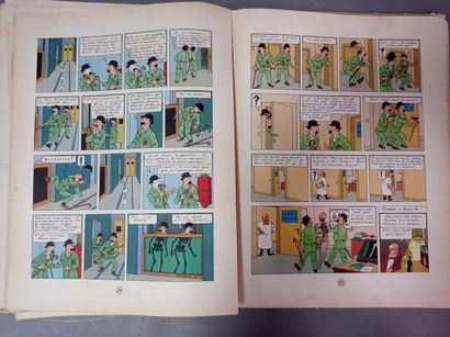 Manette comprenant:

- Un lot de livre (Tintin...