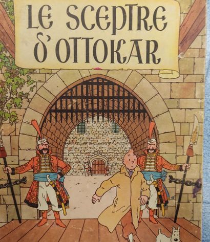 HERGE.

Réunion de 8 albums des aventures...