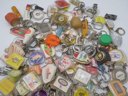 Lot de porte-clefs publicitaires:

Schell,...