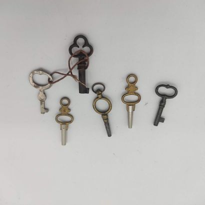 Lot de clés pour montres de col (6).