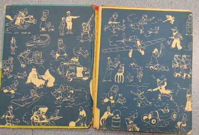 HERGE.

Réunion de 8 albums des aventures...