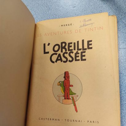 HERGE.

Réunion de 8 albums des aventures...