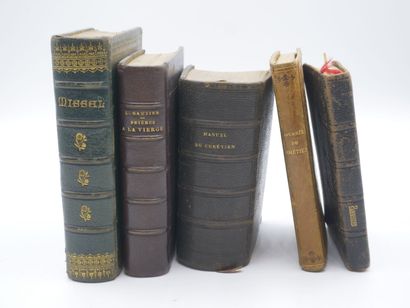 5 ouvrages religieux comprenant:

- GEOFFROY,...