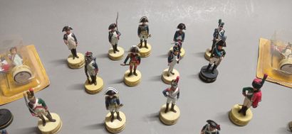 21 soldats de plomb représentant Napoléon...