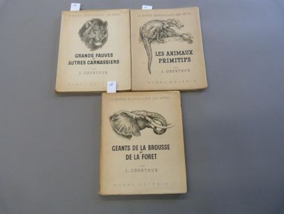 Réunion de 3 volumes.

Joseph OBERTHUR. Géants...
