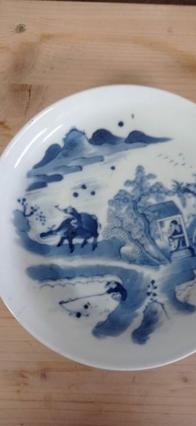 *
CHINE

Coupe en porcelaine bleue et blanche...