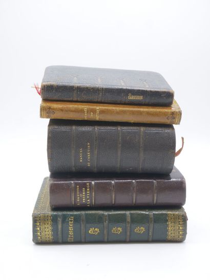5 ouvrages religieux comprenant:

- GEOFFROY,...